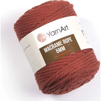 Příze Yarn Art Macrame Rope 5 mm 785 cihlová