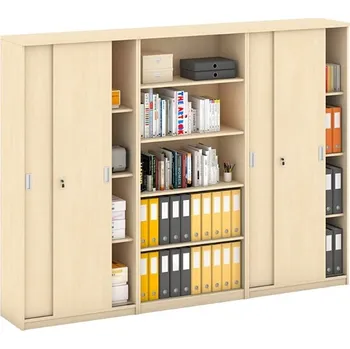 Kancelářská sestava Sestava skříní MIRELLI, Typ VI - bříza