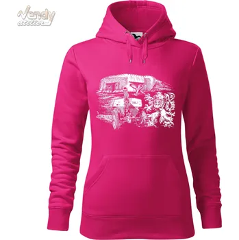 Pánská mikina Mikina - Obrana republiky Barva: Purpurová (40), Velikost: XL, Střih: Dámské