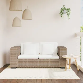 Pohovka vidaXL Marketos Sedmidílná sada 2místné pohovky pravý ratan