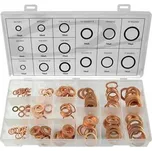 Sada měděných podložek 150ks 5-17,5 mm, Geko G02807