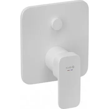 Vodovodní baterie Kludi Renon podomítková vanová a sprchová jednopáková baterie, bez tělesa, bílá mat (427595375)