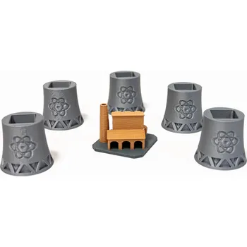 Příslušenství k deskovým hrám TLAMA games Nukleum - 3D Elektrárny