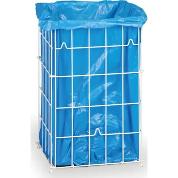 Merida Drátěný kovový odpadkový koš na použité papírové ručníky, bílý