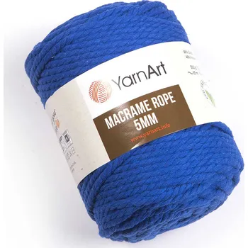 Galanterie Yarn Art Macrame Rope 5 mm 772 královská modrá