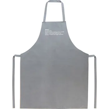 Kuchyňská zástěra GUSTA Zástěra tmavě šedá 70 x 85 cm