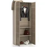 PLAN Kancelářská šatní skříň LAYERS, výsuv, 800 x 400 x 1905 mm