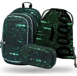 Školní set BAAGL 3 SET CORE NUMBERS UNI Tmavě zelená, Černá