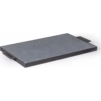 Příslušenství pro gril Grilovací lávový kámen 50x30x2cm v ocelovém rámu (Grilovací lávový kámen 50x30x2cm (původ: Itálie) + ocelový rám s úchopy)