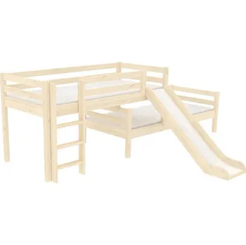 Postel Domestav - DOMINO Zvýšené jednolůžko posuvné zábrana B smrk