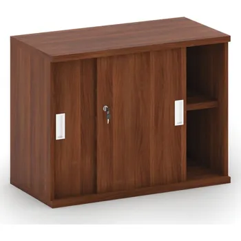 Kancelářská sestava Nástavba zasouvací MIRELLI, 800 x 400 x 600 mm, ořech