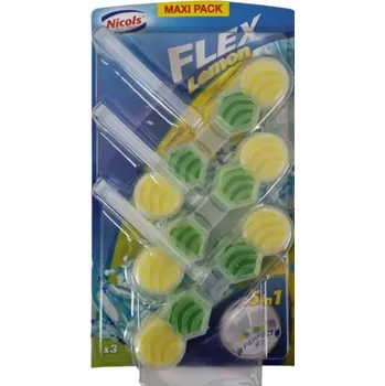 WC čistič WC závěs Flex citron 3 kusy