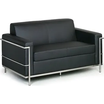 Sedací souprava Corping Kožená sedací souprava SENATOR, dvoumístná, černá