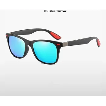 Luxusní polarizační sluneční brýle vintage design UV400 - 06 Modré zrcadlo