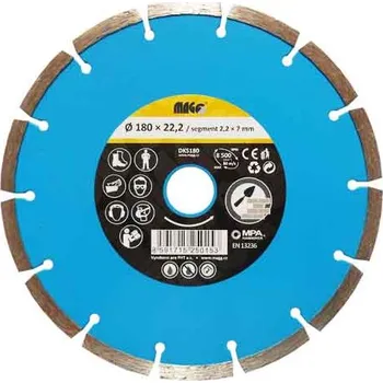 Řezný kotouč Diamantový kotouč segmentový 180x22,2mm