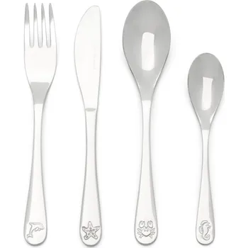 Příbor Dětská sada příborů Podmořský život, 4 kusy - Zilverstad (Podmořský život dětský příbor, 4 ks - Zilverstad)