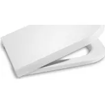 Roca The Gap sedátko s poklopem, s nerezovými úchyty, bílá (A80147000B)