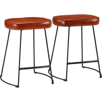 Barová židle vidaXL Barové stoličky 2 ks tmavě 40 x 29,5 x 53 cm [358927] Barva: Hnědá