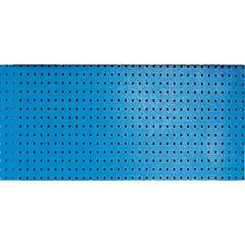 Dílenský regál Güde Perforovaný zadní panel na nářadí k pracovním stolům GD, otvory 10 x 10 mm, rozteč 38 x 38 mm, modrá