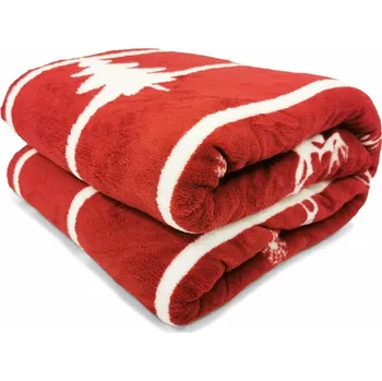 deka Deka s vánočním motivem CLASSY I 150x200 cm červená