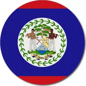 Vlajka Pelisport Belizká vlajka kulatá tisk ø 45 mm