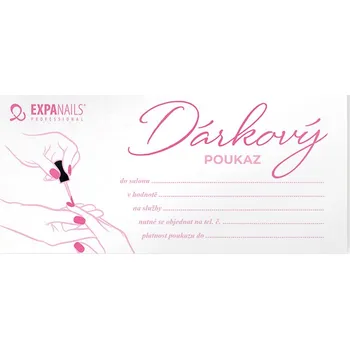 Dárková krabička Dárkový poukaz pro klientky - Růžový