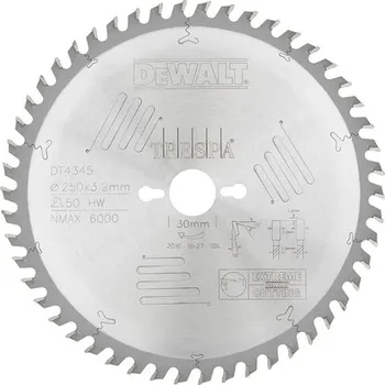 Pilový kotouč DeWALT DT4345 Pilový kotouč Extreme 250 x 30 mm, 50 zubů, HZ 10° free_store_pickup