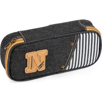 Penál Penál etue Denim 3 černý