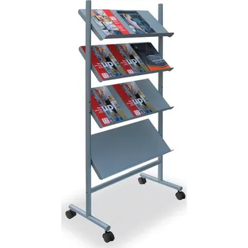 Mobilní stojan na prospekty, 12 x A4