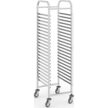 Servírovací stolek Nerezový přepravní vozík na plechy, 20 pater, 1745 x 470 x 620 mm