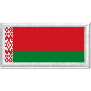 Vlajka Pelisport Běloruská vlajka tištěná nášivka 6 x 3 cm