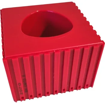 Plastový box pro upínač nástroje CAPTO C8, modul 10x10, 1 dutina, červená