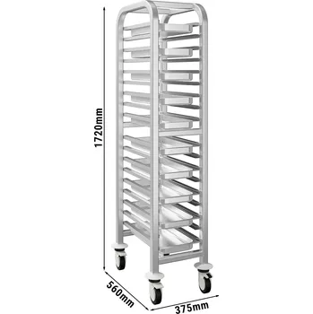 Servírovací stolek G.Gastro Vozík na podnosy 17x GN 1/1
