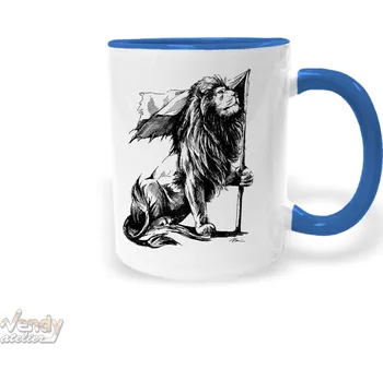 Hrnek - Český lev na stráži Barva: Modrá