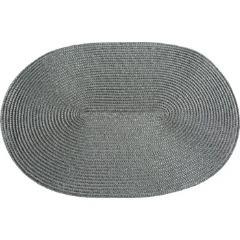 prostírání SADA 6KS PROSTÍRÁNÍ NA STŮL JUDY2 45X30 CM TMAVĚŠEDÁ