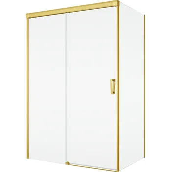 Ronal Bathrooms (Sanswiss) Boční stěna Ronal Cadura v 90° Atyp na zaměření 300 - 900 x výška do 2000 mm, zlatá/sklo Shade