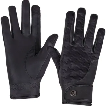 Jezdecké rukavice Jezdecké rukavice QHP Fayen, černá, XS