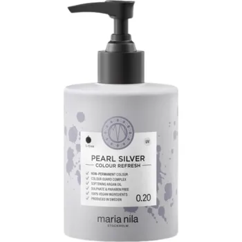 Vlasová regenerace Maska pro oživení barvy vlasů Maria Nila Colour Refresh Pearl Silver - platinová, 300 ml + dárek zdarma