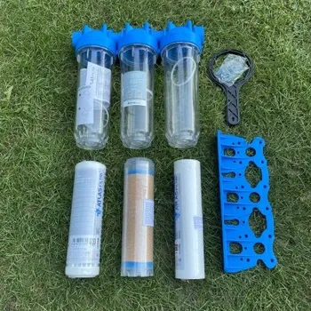 vodní filtr Atlas Filtri Set 10" filtru SENIOR TRIO 1" na nečistoty, železo a mangan