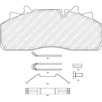 Brzdová destička FERODO Sada brzdových destiček PREMIER FE FCV4043B