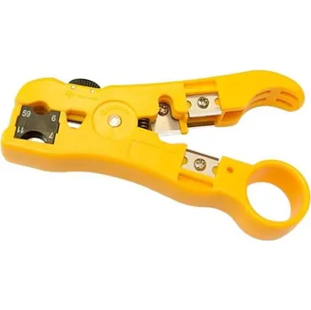 Krimpovací kleště Stripovací nástroj UTP/STP, RG59/6, RG11/7, ploché telefeonní kabely