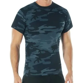 Pánské tričko Rothco, Midnight Blue Camo, XL