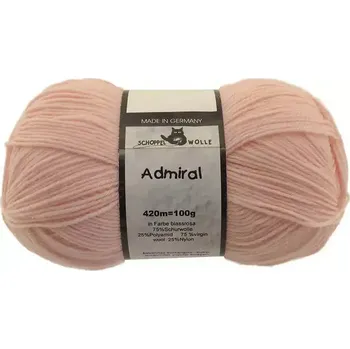 Příze Schoppel Wolle Admiral 7810 Blassrosa (Ponožková příze Admiral 7810 Blassrosa)