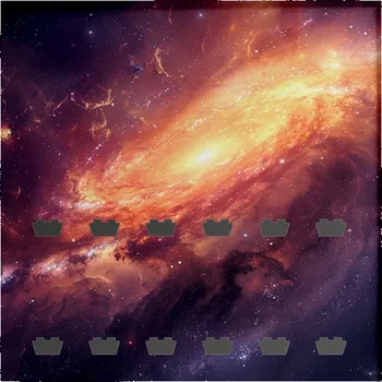 Stavebnice LEGO Displej pro LEGO® Minifigurky: Space II - černá / bílá Počet kostiček v rámu: 18