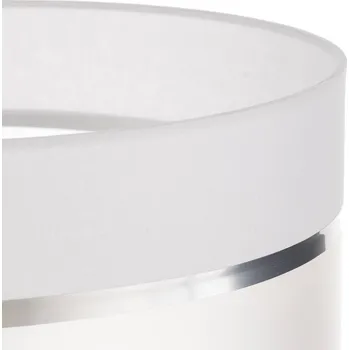 Lampička HELam Stínidlo na lampu Helen E27 Ø35/výška 20 cm bílá/stříbrná bílá, stříbrná, opálová 1 x 60 W - Doprava zdarma