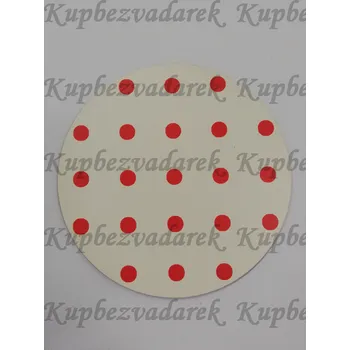 Podtácek sololak - kruh 10 cm - Červený puntík