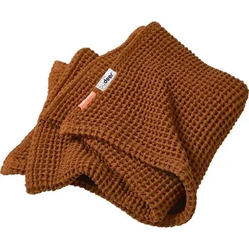 Dětská deka DONE BY DEER Vaflová deka 80 x 100 cm - hořčicová - VÝPRODEJ DVOREČEK