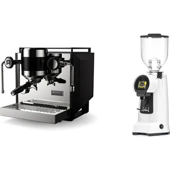 Kávovar Rocket Espresso Bicocca, black + Eureka Helios 65, white