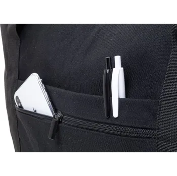 Cestovní taška Reklamní Rebyss Travel cestovní taška z recyklované plátno, černá