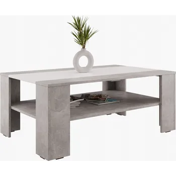 Konferenční stolek Konferenční stolek LAMIVEX obdélníkový 110 x 70 x 44 cm beton/bílá